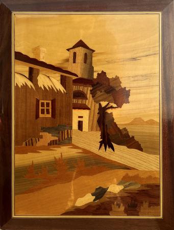 Art work by  Antiquariato Casa in montagna - inlay wood 