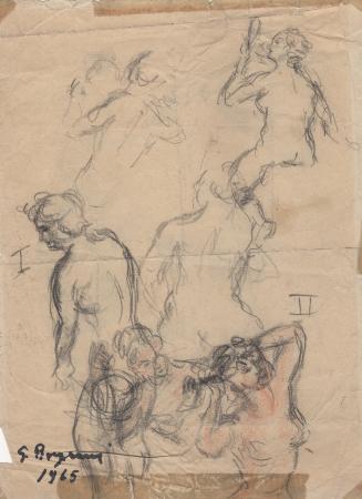 Quadro di Guido Borgianni Studio anatomico - matita carta 