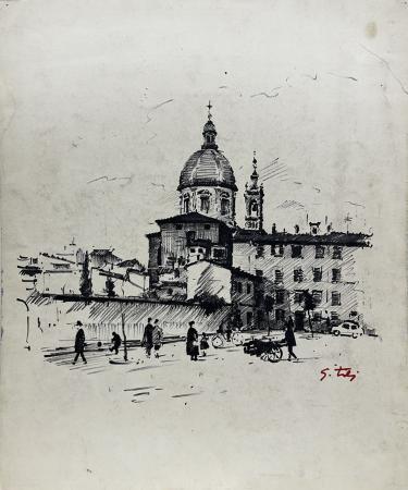 Quadro di Gino Tili Cestello - Pittori contemporanei galleria Firenze Art