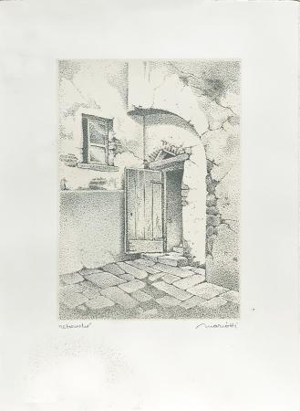 Art work by Amedeo Mariotti Reminescenze 2 - lithography paper 