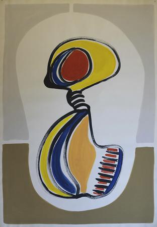 Art work by Dino  Castelvecchi  Astratto  - acrylic paper 