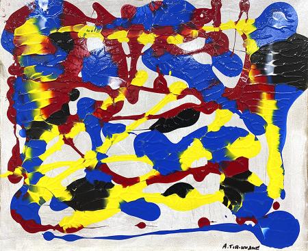 Art work by Andrea Tirinnanzi Ucraina - acrylic hardboard 