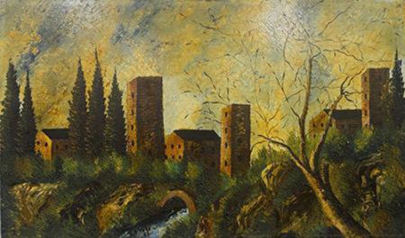 Quadro di Giorgio Di Volo Paesaggio - Pittori contemporanei galleria Firenze Art