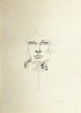 Artwork by Angelo Vadalà, ballpoint on paper | Italian Painters FirenzeArt gallery italian painters