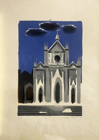 Art work by Lucio Venna  Cattedrale - lithography paper 