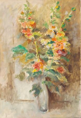 Quadro di Piero Vignozzi Vaso di fiori - Pittori contemporanei galleria Firenze Art