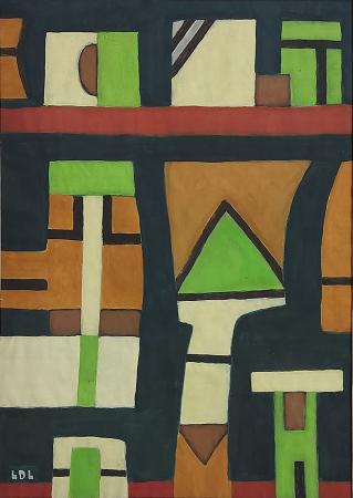 Art work by David Lehel Giardino ornamentale  - mixed paper 