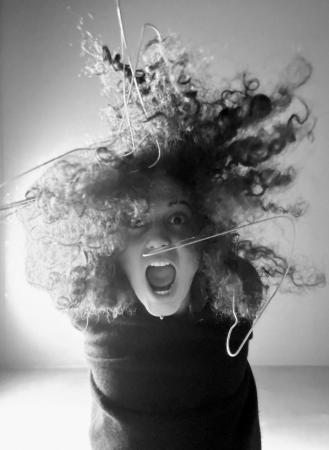 Art work by Davide Barzaghi  Snakes - photograph paper 