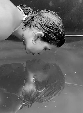 Art work by Davide Barzaghi  kiss me again  - photograph paper 