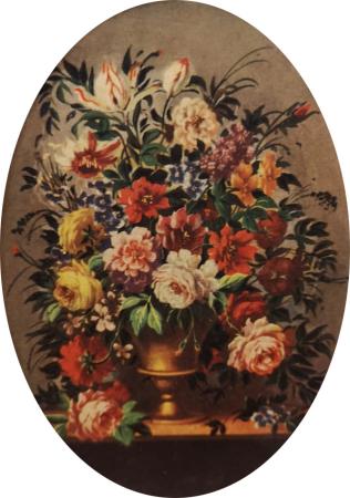 Art work by  Anonimo Fiori - oil table 