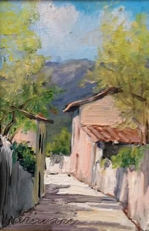Art work by Giovanni  Marinari paesaggio - oil table 