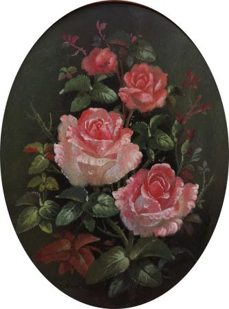 Quadro di  Anonimo Fiori  - stampa tavola 