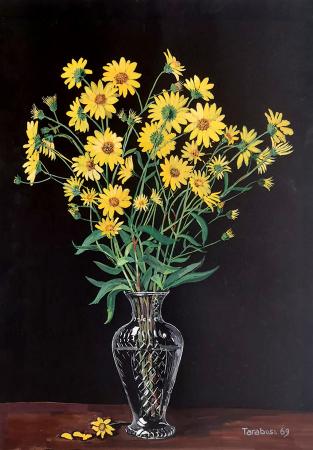 Art work by  Tarabusi  Vaso di fiori  - mixed paper 