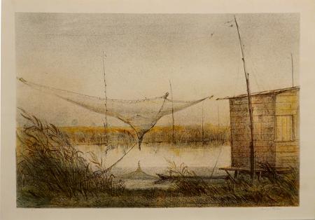 Art work by Luigi Falai Massaciuccoli  - lithography paper 