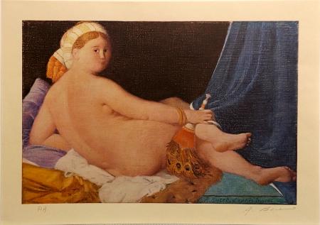 Art work by Antonio Bueno nudo  - lithography paper 