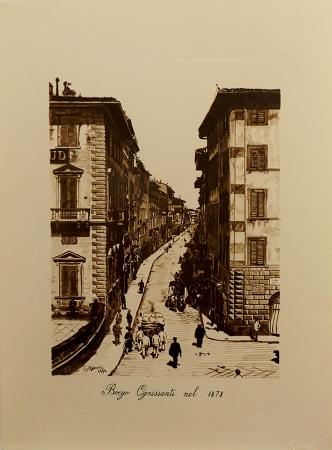 Art work by  Anonimo Borgo Ognissanti  - print paper 