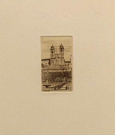 Art work by A. Manna Trinità dei Monti  - lithography paper 