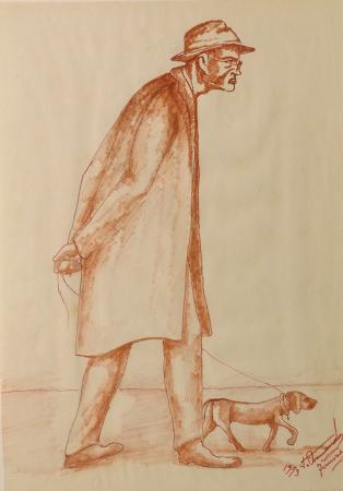 Art work by T. Armando Figura  - blood paper 