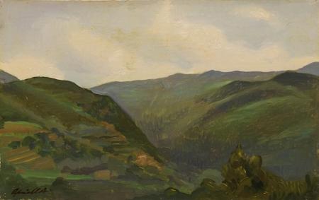 Quadro di Alfredo Cifariello Paesaggio  - olio tavola 