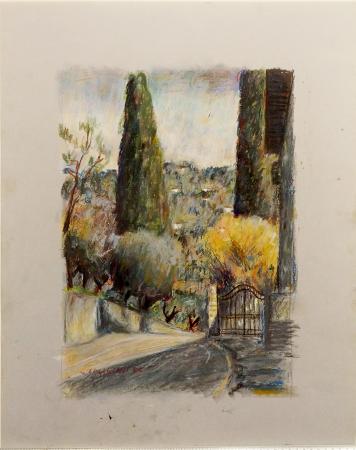 Quadro di Giancarlo  Caligiani  Paesaggio  - pastello carta 