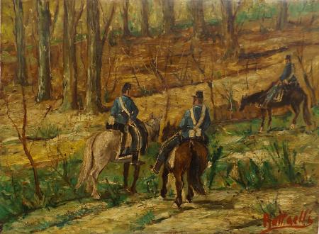 Art work by  Raffaelli Scena Campestre  - oil table 