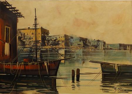 Quadro di S. Stilio Porto  - olio tela 