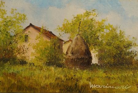 Quadro di Giovanni  Marinari Campagna  - olio tavola 