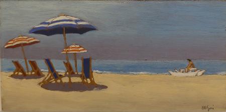 Art work by M. Gori  Marina  - oil table 