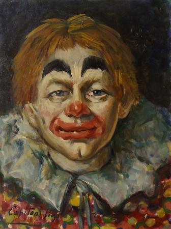 Art work by Ugo  Capitoni Pagliaccio  - oil canvas 
