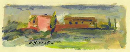 Quadro di Umberto Bianchini Esterno - tempera carta 