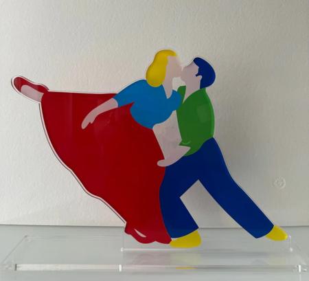 Art work by Marco Lodola  Dance with me  - serigraphy plexiglass 