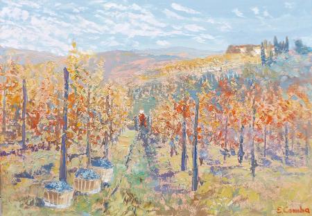 Art work by Emilio Comba Paesaggio  - oil canvas 