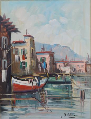 Quadro di S. Stilio Porto  - olio tela 