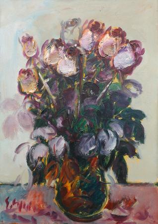 Art work by Emanuele Cappello Vaso di fiori  - oil canvas 