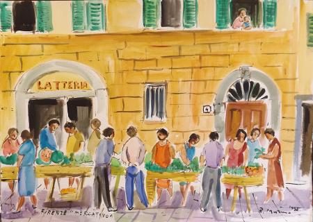 Art work by Rodolfo Marma Mercatino  - watercolor paper 