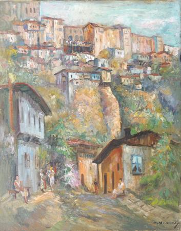 Quadro di Kachiore Raresheva Veliko Tărnovo - olio tela 