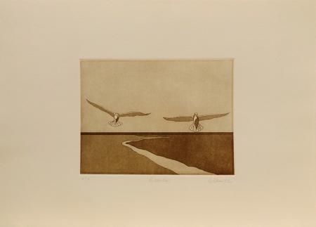Art work by Giorgio  Alboni Ricerca  - lithography paper 