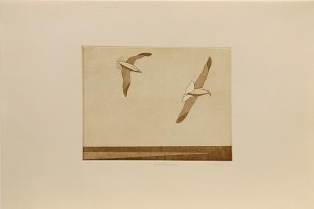 Quadro di Giorgio  Alboni Perlustrazione  - litografia carta 
