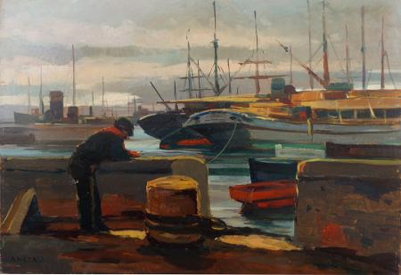 Art work by Renato Natali Porto  - oil hardboard 