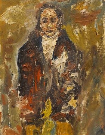 Quadro di Guido Borgianni Figura  - olio cartone telato 