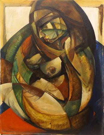 Quadro di Sirio  Verdianelli  Nudo - olio tela 