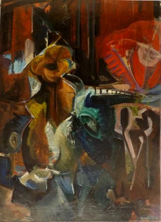 Art work by Alberto  Ferroni  Astratto  - oil canvas 