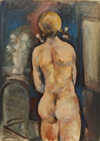 Art work by Maurizio Martelli  Nudo  - oil canvas 