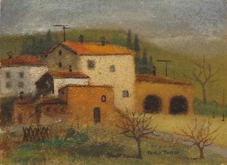 Quadro di Paolo Toschi Paesaggio  - olio tavola 