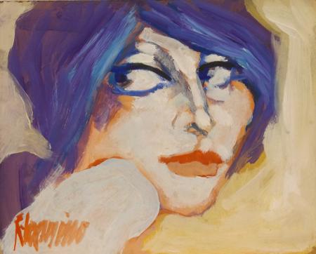Art work by Natale Filannino Figura  - oil hardboard 