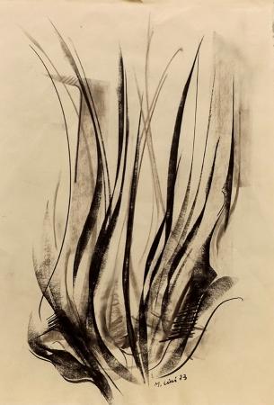 Art work by Mario Cini composizione  - pastel paper 