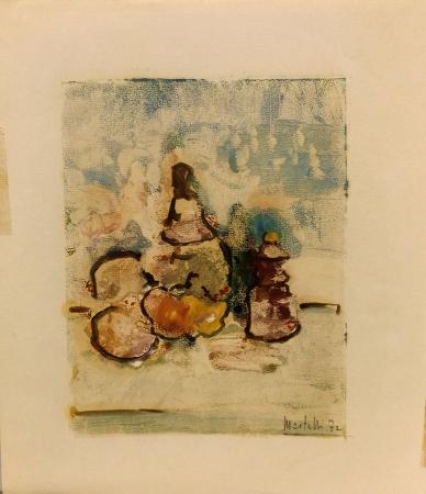 Art work by Maurizio Martelli  Composizione con fiasco  - mixed paper 