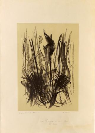 Art work by Mario Cini Astratto - lithography paper 
