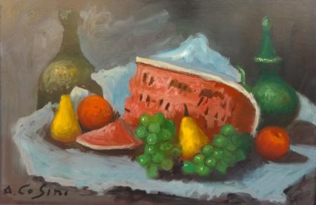 Art work by A. Cosimi Natura ferma - oil table 
