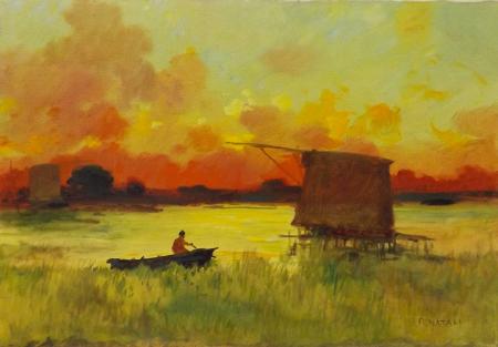 Art work by Renato Natali Tramonto - oil canvas 
